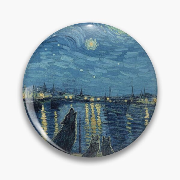 Item preview, Starry Night with Wolves: Howling and Mystery Under the Moon designed and sold by ByMoss.