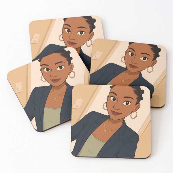 Item preview, Elegant Woman with Bantu Knots designed and sold by NolineXpression.