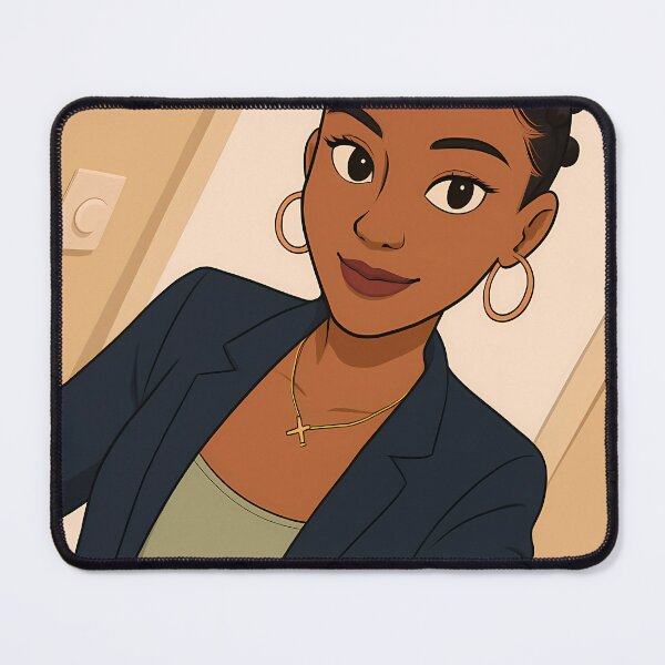 Item preview, Elegant Woman with Bantu Knots designed and sold by NolineXpression.