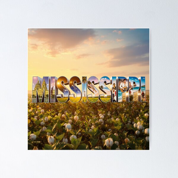 Item preview, Mississippi State Promotion Print designed and sold by Lichentroupe63.