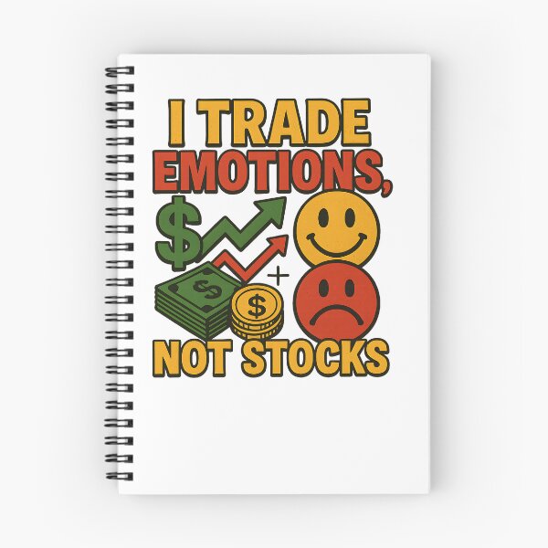 Item preview, I Trade Emotions Not Stocks Funny Trader Quote Psychology designed and sold by Logiamerch.