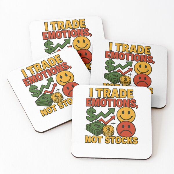 Item preview, I Trade Emotions Not Stocks Funny Trader Quote Psychology designed and sold by Logiamerch.