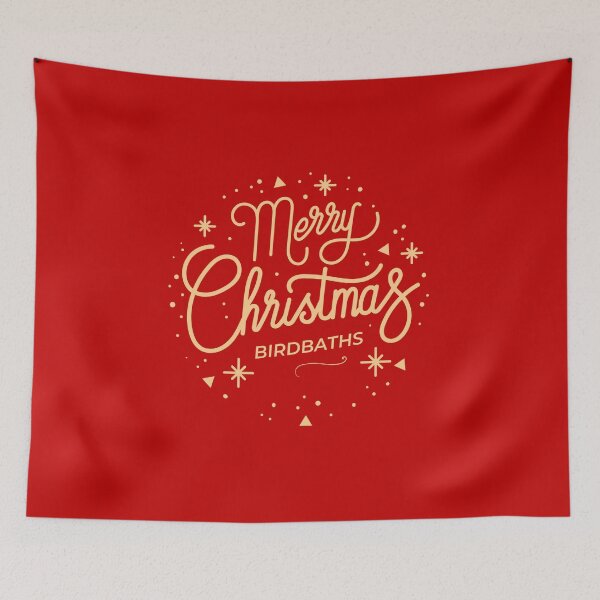Item preview, Merry Christmas Birdbaths! Victoria Wood quote. designed and sold by DontKnowMuch.
