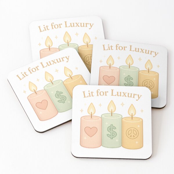 Item preview, Wealth Candle Trio Sticker | Lit for Luxury | Manifestation Candles for Love, Money & Peace | Pastel Spiritual Aesthetic designed and sold by HerDreamCodes.