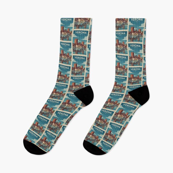 Item preview, Verona Vintage Travel Art - Scaligero Bridge - Italy designed and sold by Wanderprintt.