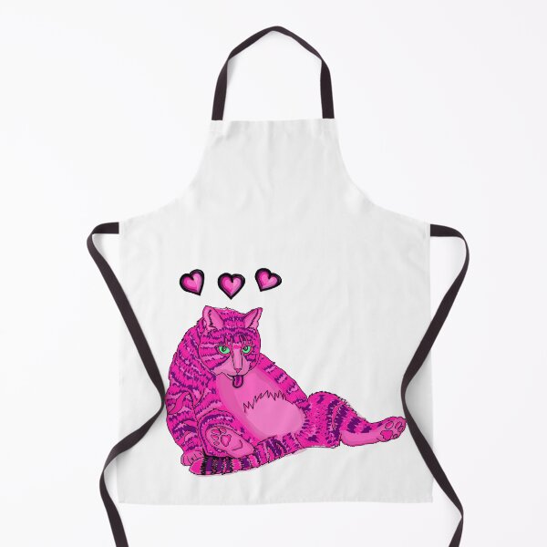 Item preview, For the Love of Chonk: Belly-Licking Fuchsia & Plum Tabby Cat  designed and sold by EMJeanmougin.