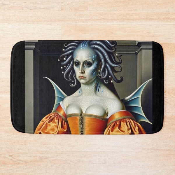 Item preview,  Lady deep one a Creepy Lovecraftian citizen of Innsmouth portrait art designed and sold by Vintage Designs +.