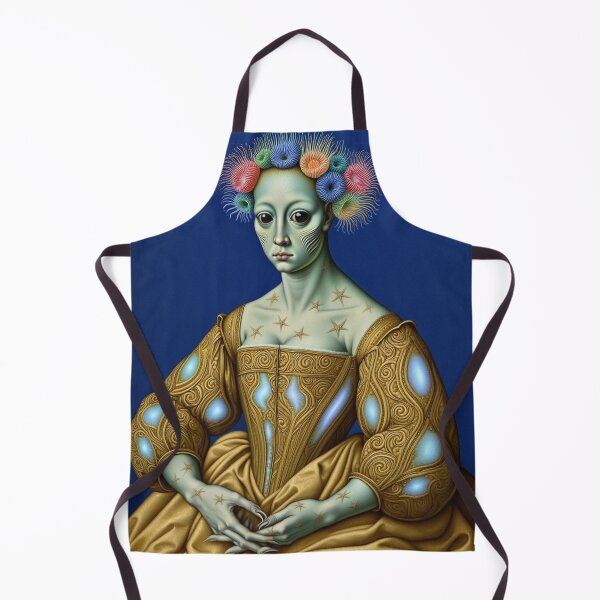 Item preview, Lady deep one a Creepy Lovecraftian citizen of Innsmouth portrait art designed and sold by Vintage Designs +.