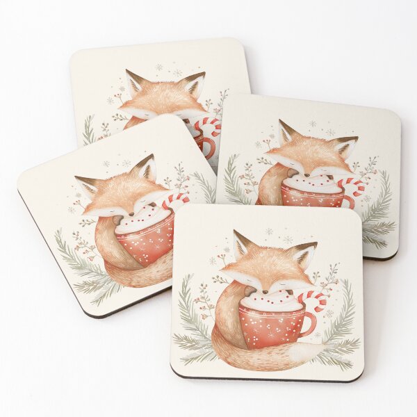 Item preview, Cozy Winter Woodland Animals • Fox Art designed and sold by Eagle Falls Animal Creations.