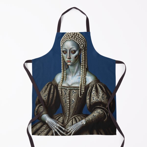 Item preview, Lady deep one a Creepy Lovecraftian citizen of Innsmouth portrait art designed and sold by Vintage Designs +.