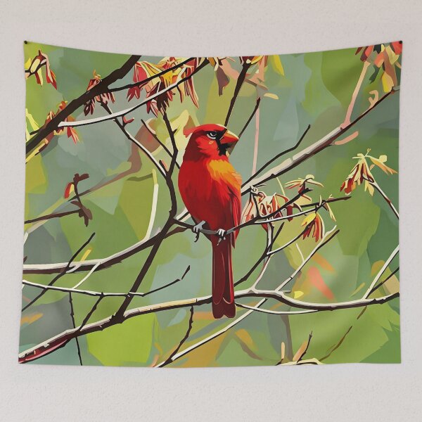 Item preview, Red Cardinal in the Wild designed and sold by tomorrowsart.