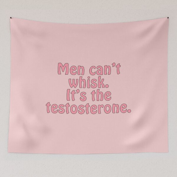 Item preview, Men can't whisk. Victoria Wood quote. designed and sold by DontKnowMuch.