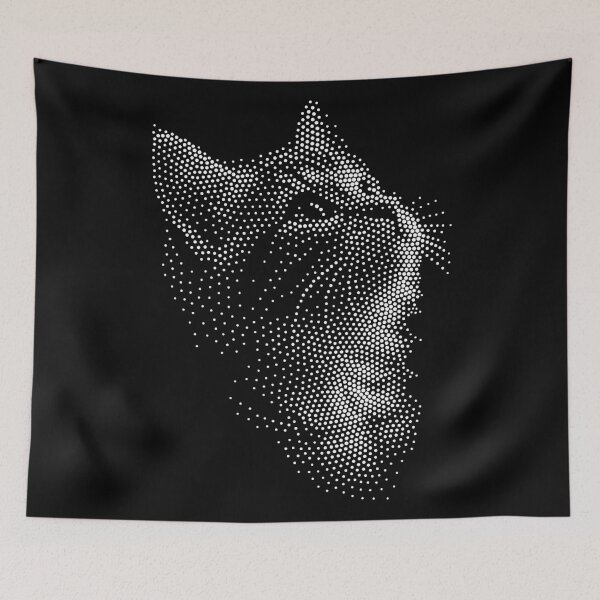 Item preview, Cat Lover Portrait – Stipple Dot Art designed and sold by artomazo.