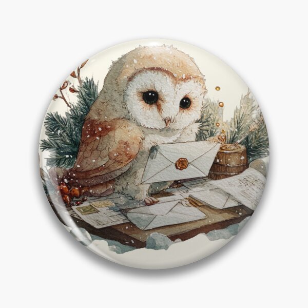 Item preview, Cozy Winter Woodland Animals • Owl Art designed and sold by Eagle Falls Animal Creations.