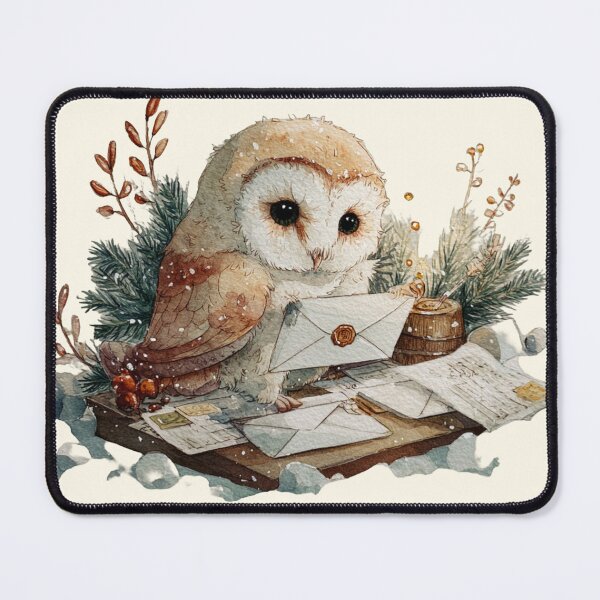 Item preview, Cozy Winter Woodland Animals • Owl Art designed and sold by Eagle Falls Animal Creations.