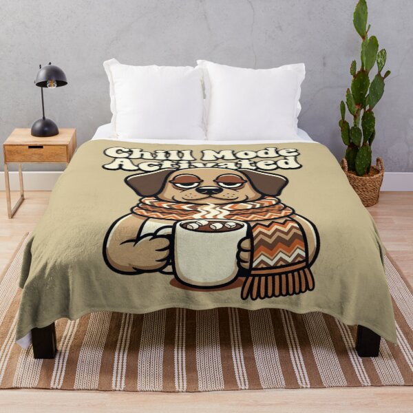 Item preview, Chill Mode Activated Cozy Dog Tee designed and sold by EcoArtTees.