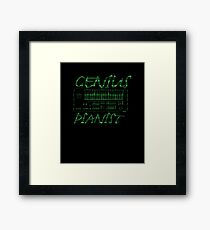 Genius Pianist Framed Print