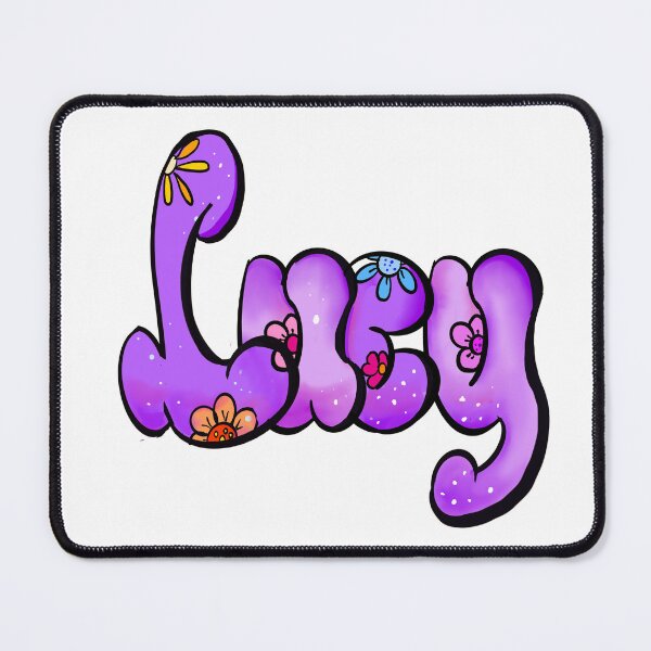 Item preview, Lucy popular girls name woman women’s first name in purple calligraphy personalized customized gift for Lucy designed and sold by Artonmytee.