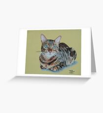 Kitty the Bengal cat Greeting Card