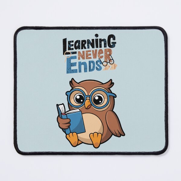 Item preview, Learning Never Ends Owl Wisdom designed and sold by FanFest.