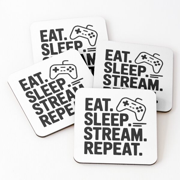 Item preview, Eat. Sleep. Stream. Repeat. designed and sold by Frank Ring.