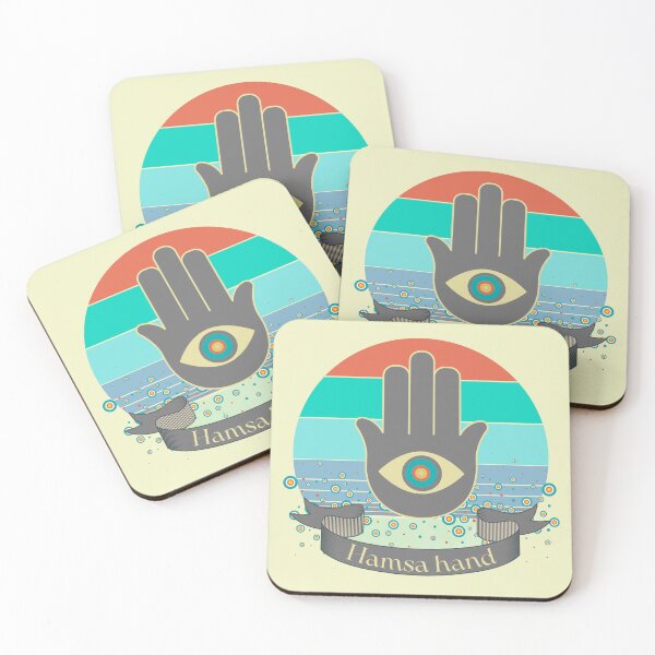 Item preview, Cosmic Hamsa Hand – Energy Light and Retro Protection designed and sold by JuanaDesigns.