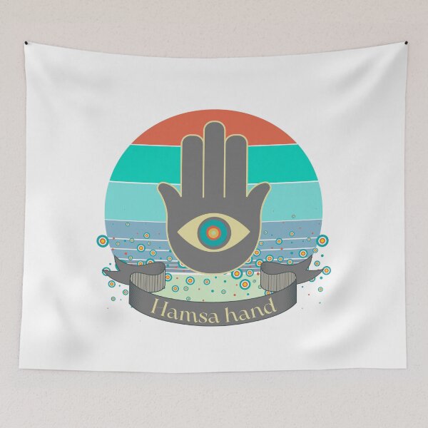 Item preview, Cosmic Hamsa Hand – Energy Light and Retro Protection designed and sold by JuanaDesigns.