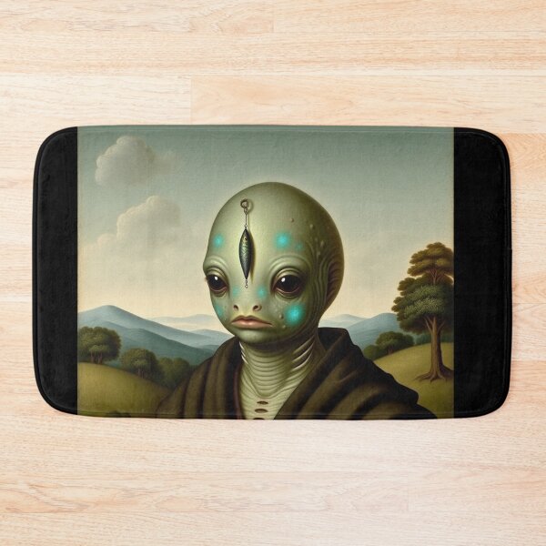 Item preview, Fish Face Charles a Creepy Lovecraftian citizen of Innsmouth portrait art designed and sold by Vintage Designs +.