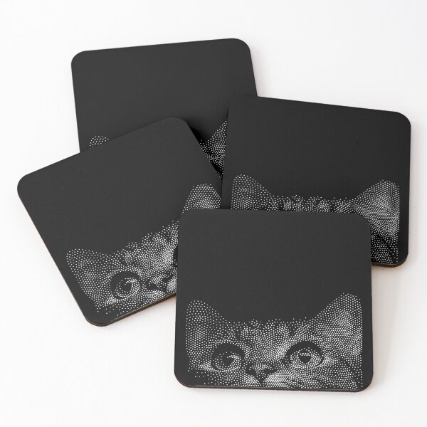 Item preview, Cat Lovers Portrait 2 – Stipple Dot Art designed and sold by artomazo.