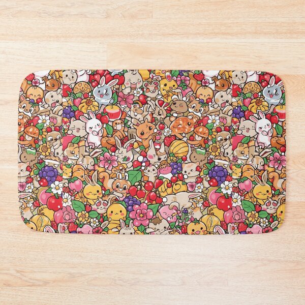 Item preview, Cute Animal Paradise – Adorable Kawaii Forest Full of Fruits and Flowers designed and sold by BoB-66.