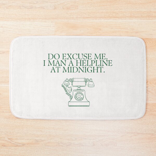 Item preview, I man a helpline at midnight. Victoria Wood Quote. designed and sold by DontKnowMuch.