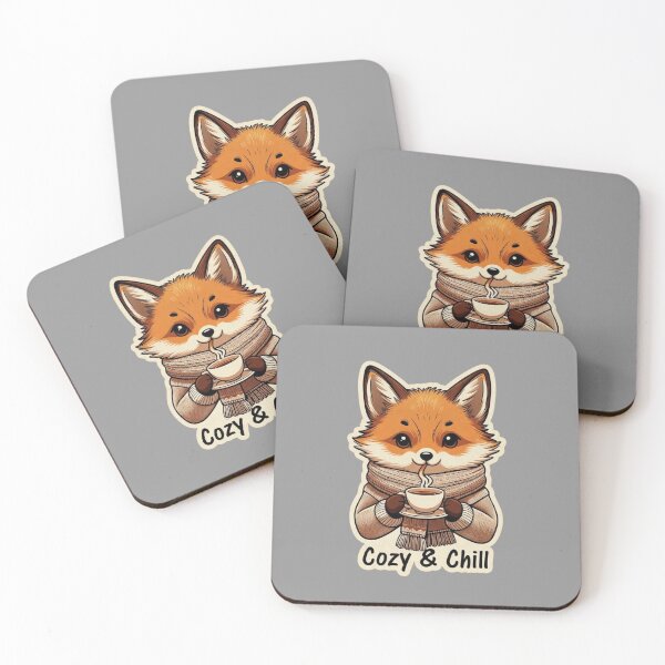 Item preview, Cozy & Chill – Retro Fox Tee designed and sold by EcoArtTees.