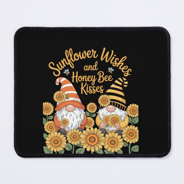 Item preview, Floral Sunflower Wishes For Mom With Cute Honey Bee Gnome designed and sold by EllinoKlemo.