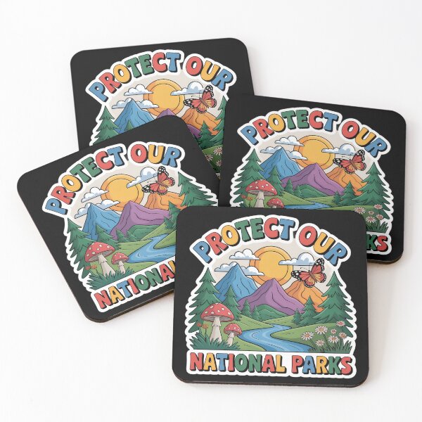 Item preview, Protect Our National Parks – Colorful Retro Nature  designed and sold by VividOrganica.