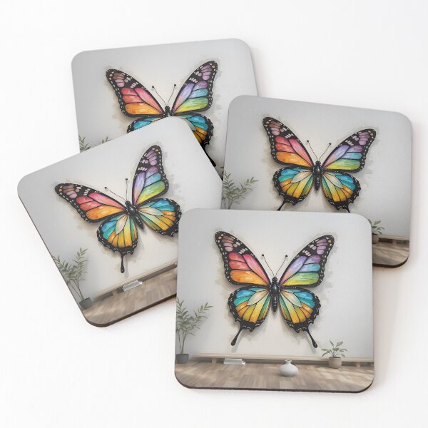 Item preview, "Radiant Transformation – Vibrant Butterfly Wall Art" designed and sold by GeetArtHouse.