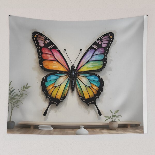 Item preview, "Radiant Transformation – Vibrant Butterfly Wall Art" designed and sold by GeetArtHouse.