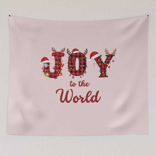 Item preview, Joy to the World Christmas Lights Design designed and sold by Inkworksbyshery.