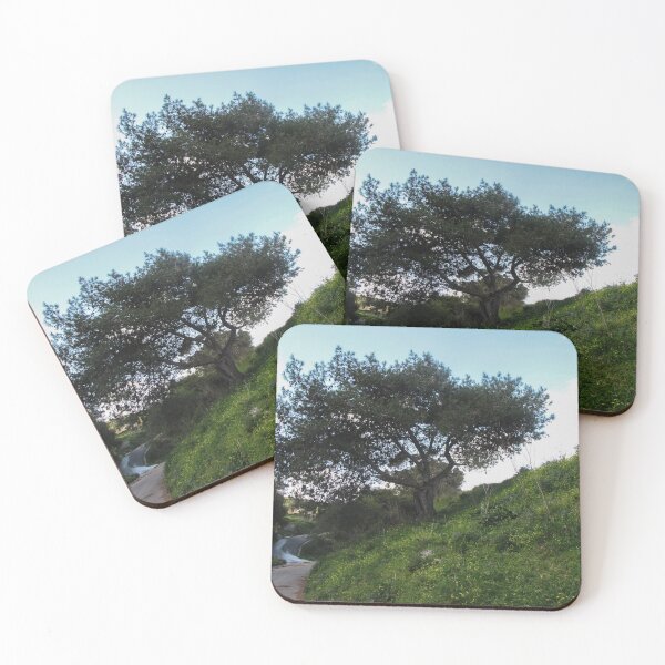 Item preview, Peaceful Countryside Hill With Large Tree, Winding Road, And Wild Grass Under Bright Sky designed and sold by Nmallia.