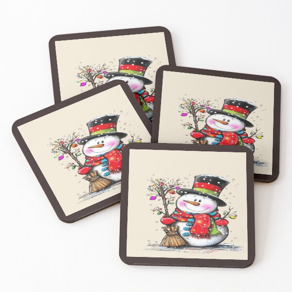 Item preview, Cute Snowman in Festive Winter  designed and sold by NivyasArtistry.