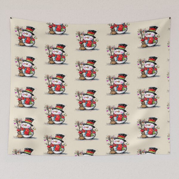 Item preview, Cute Snowman in Festive Winter  designed and sold by NivyasArtistry.