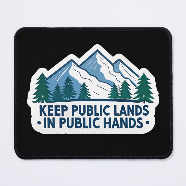 Item preview, Public Lands Protection  – Mountain & Pine Tree Graphic designed and sold by VividOrganica.