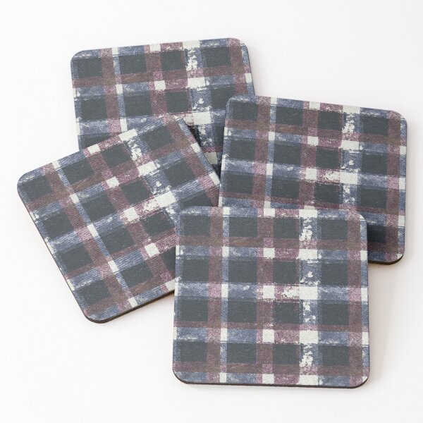 Item preview, Textured Wool Plaid in Muted Colors V designed and sold by Atlas Kai.