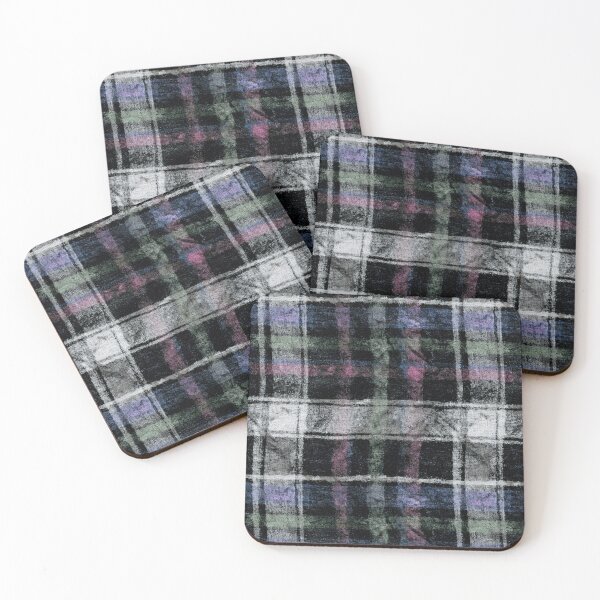 Item preview, Textured Wool Plaid in Muted Colors VIII designed and sold by Atlas Kai.