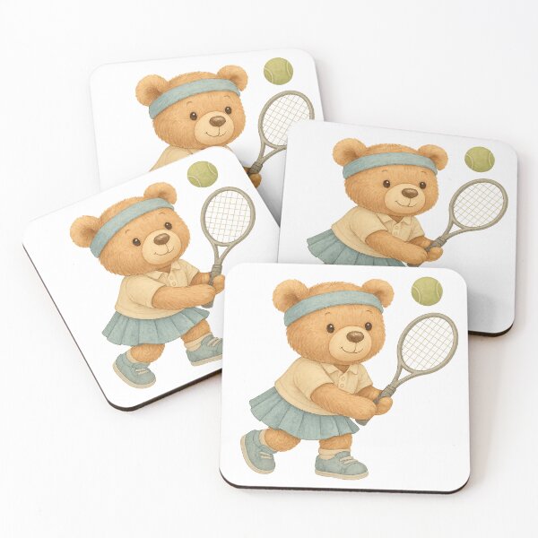 Item preview, Tennis Bear Cute Athlete designed and sold by DariaOltes.