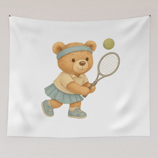 Item preview, Tennis Bear Cute Athlete designed and sold by DariaOltes.