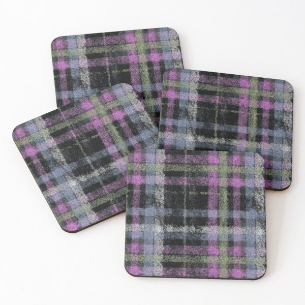 Item preview, Grunge Textured Wool Plaid in Muted Colors designed and sold by Atlas Kai.
