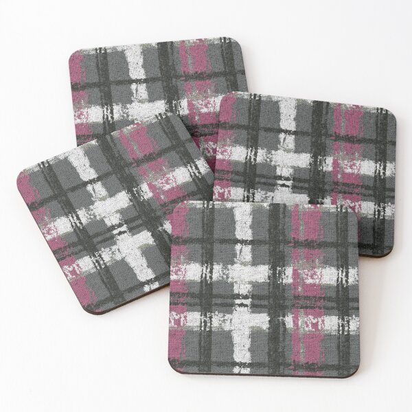 Item preview, Grunge Textured Wool Plaid in Muted Colors II designed and sold by Atlas Kai.
