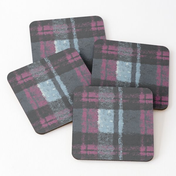 Item preview, Grunge Textured Wool Plaid in Muted Colors designed and sold by Atlas Kai.