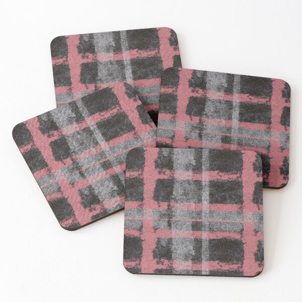 Item preview, Grunge Textured Wool Plaid in Muted Colors V designed and sold by Atlas Kai.