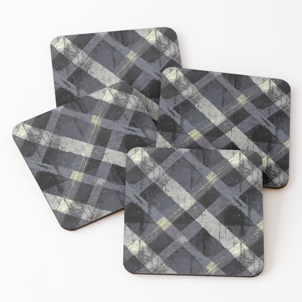 Item preview, Grunge Textured Wool Plaid in Muted Colors VI designed and sold by Atlas Kai.